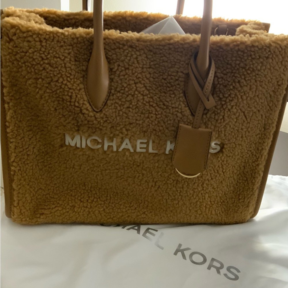 Michael Kors Brown Shearling Tote
